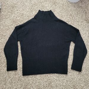 Everlane Sweater Cashmere Wool Black Mock Neck Turtleneck Size Small